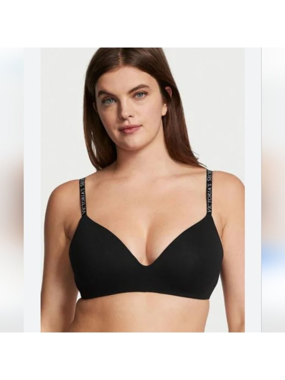 Victoria's Secret Wireless Push-Up Bra Padded Black Glitter Everyday Basic 36DD
